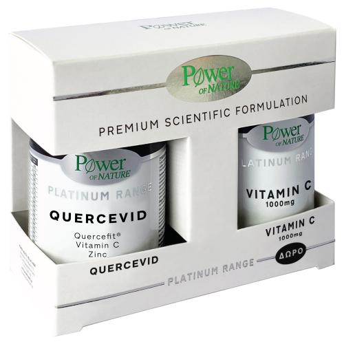 Power of Nature Πακέτο Προσφοράς Platinum Range Quercevid 30caps & Δώρο Vitamin C 1000mg 20caps